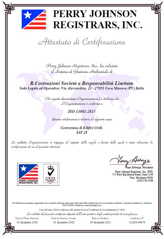 ISO 14001:2015 IAF28